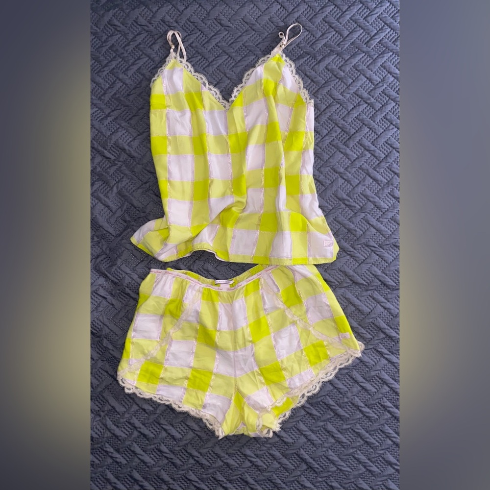 Victoria’s Secret Plaid Camisole&Short Pajama Set